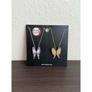 Demon Slayer: Kimetsu No Yaiba Shinobu & Kanao Best Friend Necklace Set